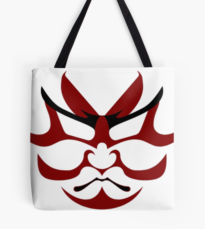 Samurai Mask Tote Bag