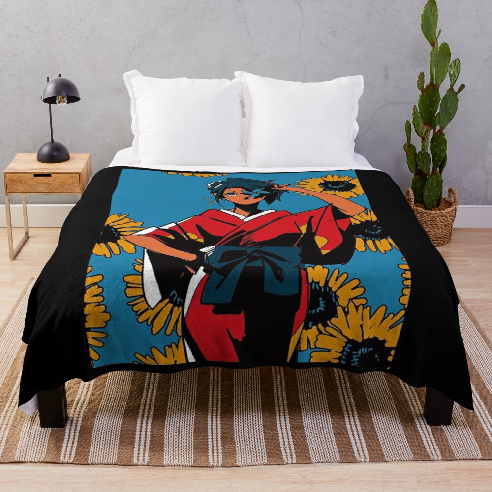 Samurai Champloo Fuu Spread 1 Throw Blanket