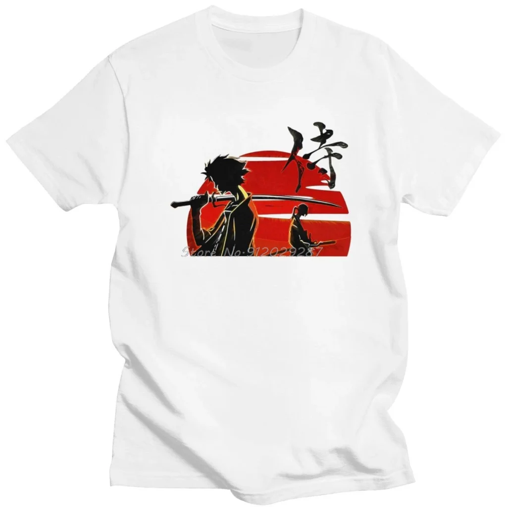 Cool Samurai Champloo Tshirt Men Short Sleeve Mugen Jin t Shirt Anime Manga Tee Tops Cotton 1024x1024 1 - Samurai Champloo Store