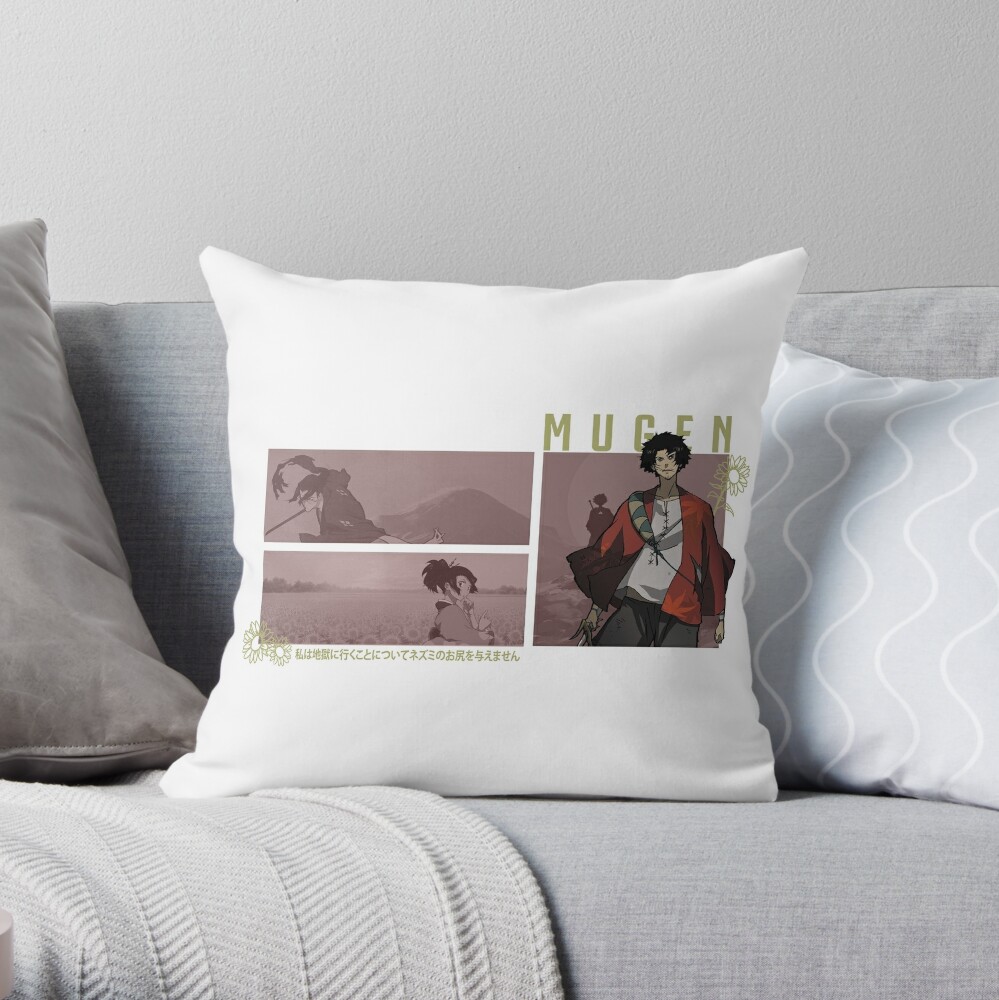 Mugen Samurai Champloo Throw Pillow - Samurai Champloo Store